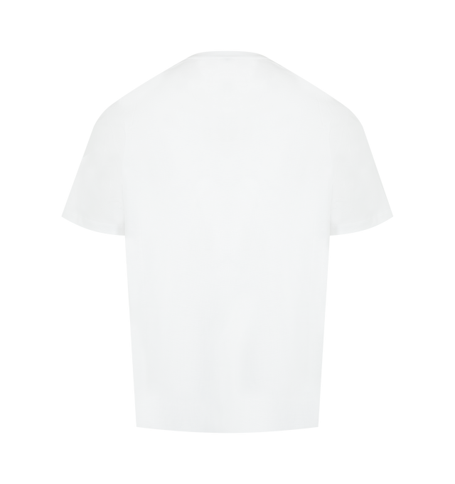 Image 2 of 2 - WHITE - LOEWE Relaxed Fit T-shirt in medium-weight cotton featuring relaxed fit, regular length, crew neck, chest patch pocket and LOEWE embroidery placed on the chest. Cotton. Made in Portugal. 