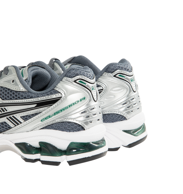 Image 3 of 5 - GREY - Asics GEL-Kayano 14 Sneakers are lace-up style with rip-stop underlays, GEL cushioning, and TRUSSTIC support system. Unisex style in men's sizing. 