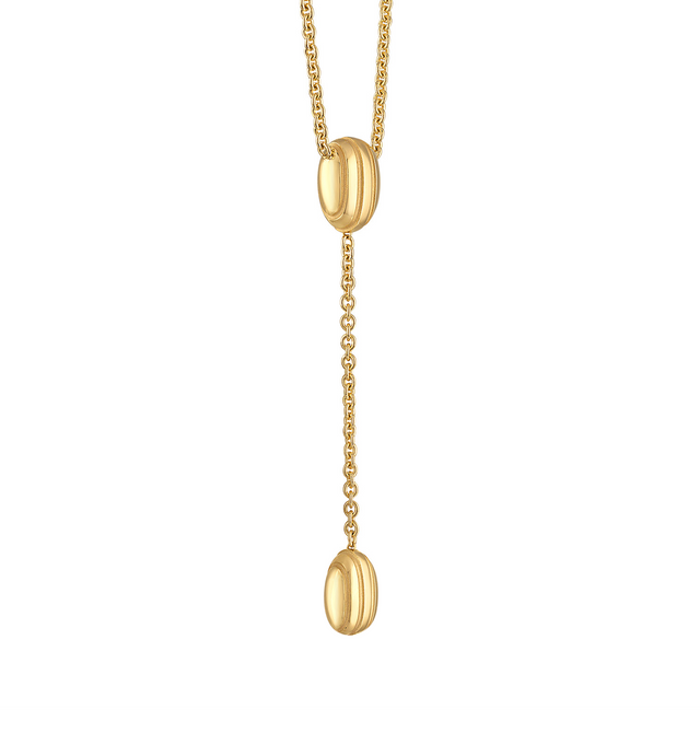 Image 2 of 2 - GOLD - Pamela Zamore Eos Lariat Cable Chain (Womens) is skillfully made in 18-karat yellow gold with a sandblasted finish. Expertly designed and crafted this necklace has a round link cable chain and it will accessorize many outfits beautifully. Hirshleifers offers a range of pieces from this collection in-store. For personal consultation and detailed information about jewelry, please contact our dedicated stylist team at personalshopping@hirshleifers.com. 