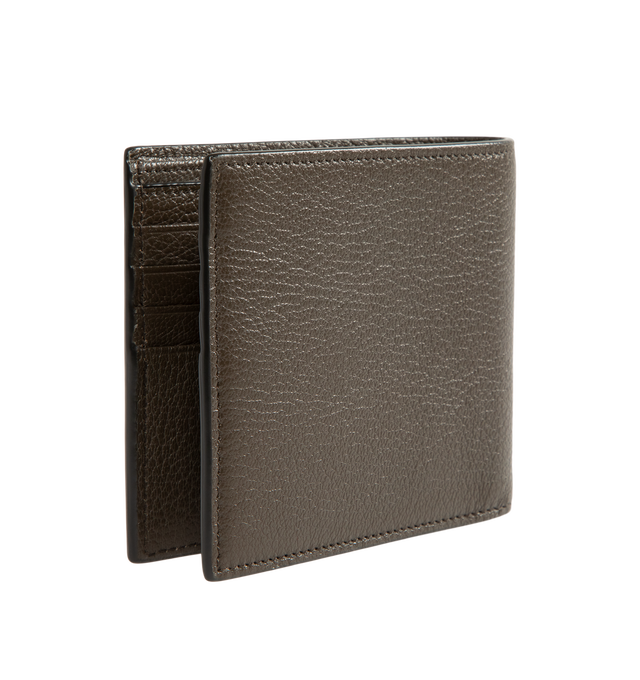 Image 2 of 3 - BROWN - Saint Laurent Mens Wallet is crafted from leather featuring a classic bifold silhouette, interior card slots and bill compartment, and embossed Saint Laurent logo. Main Material: 100% Leather. Made in Italy. 