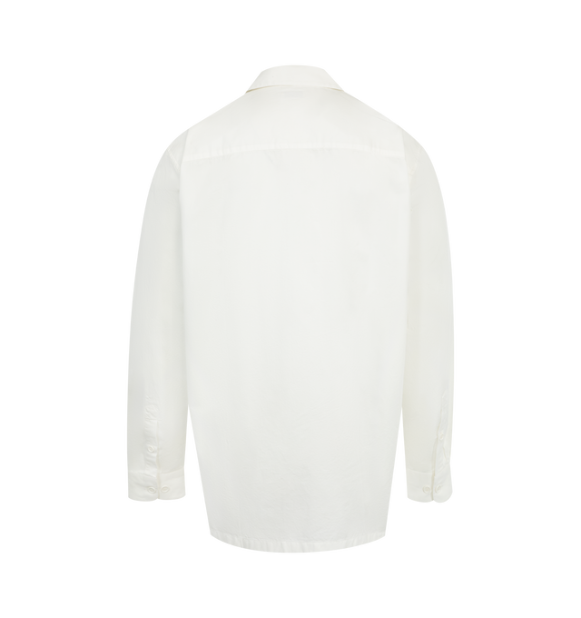 Image 2 of 2 - WHITE - Dries Van NOten Men's classic cotton shirt featuring regular fit, front patch pockets, buttoned cuffs and front snap fastening. 100% Cotton. 