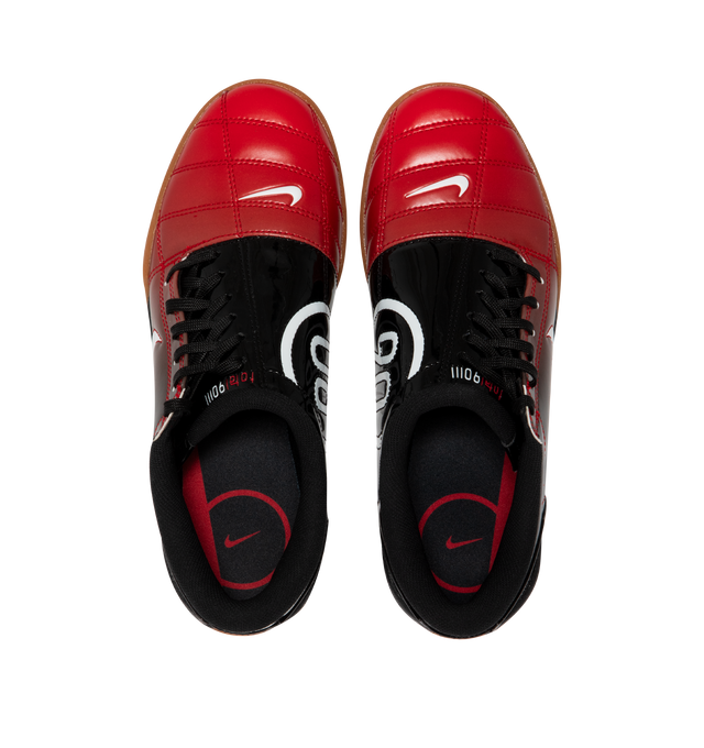 Image 5 of 5 - BLACK - NIKE Total 90 Sneaker featuring original quilted upper, asymmetrical lacing, synthetic leather, a flat rubber sole, low-cut silhouette, padded collar and foam midsole. 