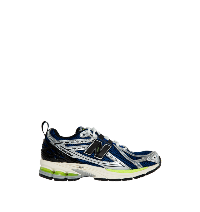 BLUE - NEW BALANCE 1906 Sneaker featuring 2000s-inspired running style, ABZORB and N-ergy cushioning and Stability Web outsole technology for superior shock absorption. Crafted with a stylish synthetic and mesh upper for breathable durability. Adjustable lace closure for a customized fit. 