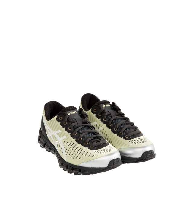 Image 2 of 5 - BLACK - ASICS Above the Clouds Gel-Quantum 360 Sneaker featuring TRUSSTIC support, rubber outsole grip, logo on the side, FF BLAST PLUS Foam, lace-up closure, MOIS TECT mesh upper, 360 GEL Midsole and rubber outsole. 