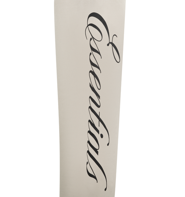 Image 4 of 4 - GREY - FEAR OF GOD ESSENTIALS Heavy Fleece Lounge Sweatpant featuring 520gsm heavy fleece treated with a pigment dye to create rich depth of color, wide-leg silhouette, bold Essentials script logo on the leg, encased elastic waistband with elongated drawcords, side seam pockets and a Fear of God Essentials rubberized label stitched at the center front. 100% cotton. 