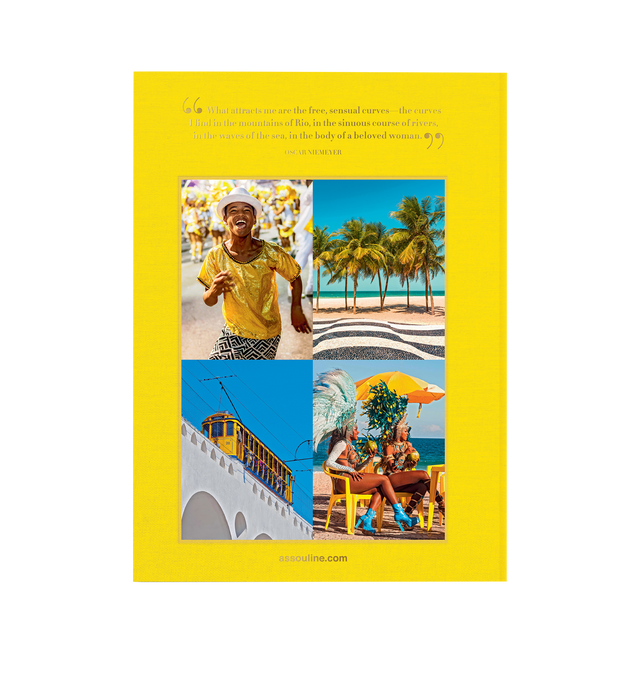 Image 3 of 4 - YELLOW - Assouline Rio de Janeiro is a luxury coffee table book that celebrates the vibrant culture, breathtaking landscapes, and unmistakable energy of Brazil's iconic seaside city through captivating photography and engaging storytelling. Written by Bruno Astuto, this designer hardcover book explores Rio de Janeiro's legendary beaches, dynamic music and dance traditions, celebrated architecture, and colorful cultural heritage, offering an immersive portrait of one of Latin America's most in 