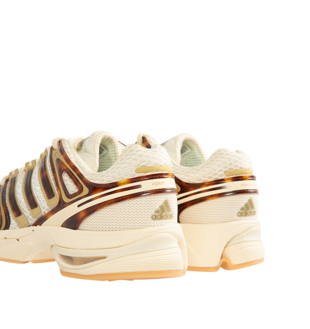 Image 3 of 5 - NEUTRAL - Adidas Womens Adistat Control 5 Sneakers feature a mesh textile and tortoise shell rubber synthetic upper. Designed with a regular fit, lace-up closure, textile sockliner, matte metallic overlays, ADIPRENE+ cushioning, FORMOTION technology, signature adidas branding, and Adiwear rubber outsole. Upper: Textile and Synthetic; Sockliner: Textile; Outsole: Adiwear Rubber. Made in Vietnam. 