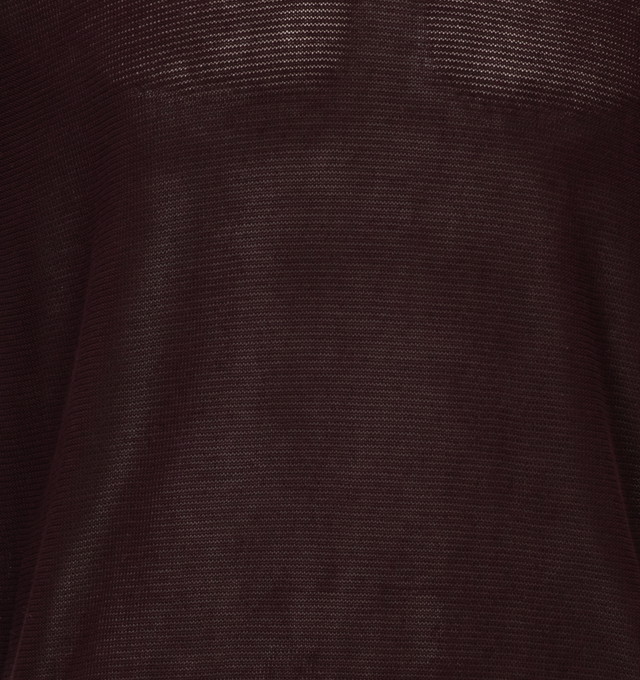 Image 3 of 3 - BROWN - BODE Boxy Long Sleeve Polo featuring boxy silhouette, knit from a light crepe yarn, long sleeves and polo collar. 100% cotton. 