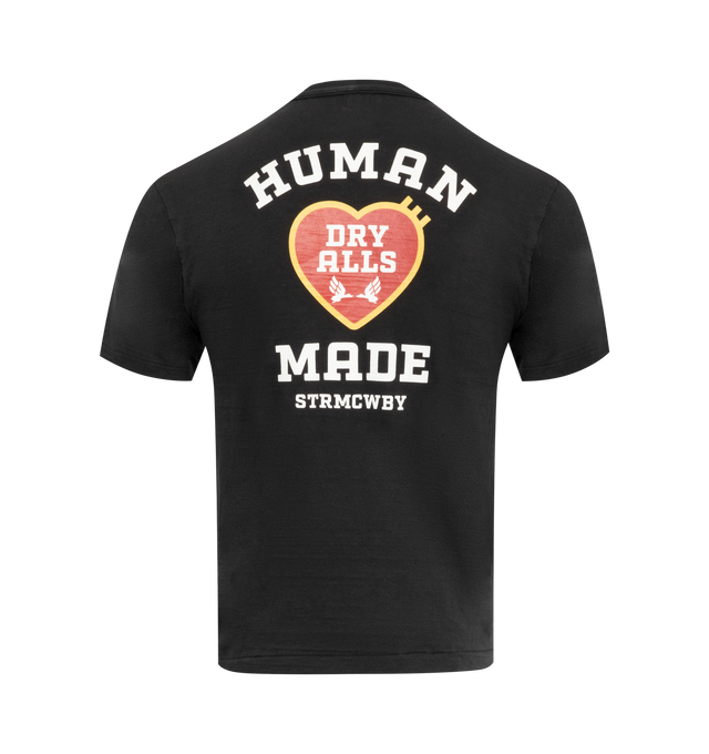 Image 2 of 2 - BLACK - HUMAN MADE Graphic T-Shirt #07 featuring crew neck, short sleeves, logo on front and back. 100% cotton. 