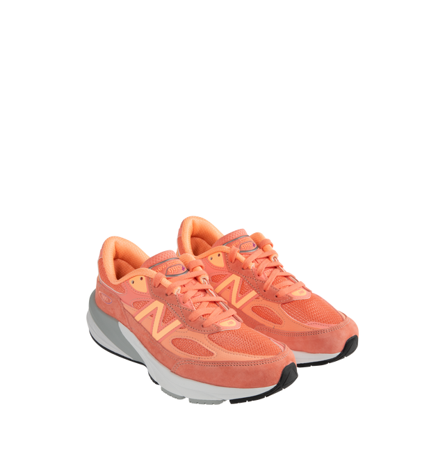 Image 2 of 5 - ORANGE - NEW BALANCE NB 1906R Sneaker featuring FuelCell foam, ENCAP midsole cushioning, reflective accents designed to catch the light and TPU back tab. Mesh upper. Pigskin suede and synthetic overlays. 