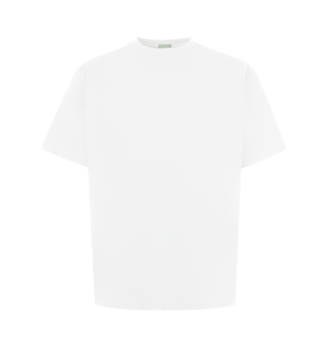 Image 1 of 2 - WHITE - A.Presse Men's Lightweight T-Shirt features a lightweight construction with a classic crewneck and a relaxed silhouette for effortless everyday wear. This designer T-shirt combines breathable comfort with a minimalist design, making it an essential wardrobe staple. Main Material: 100% Cotton. 
