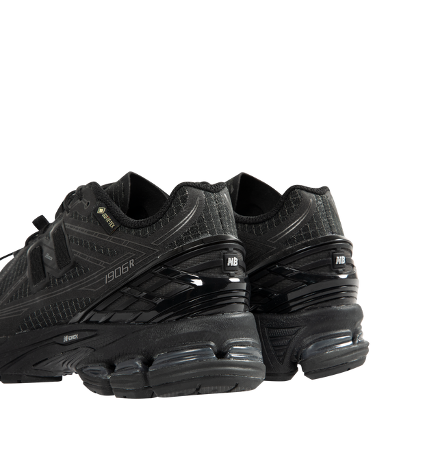 Image 3 of 5 - BLACK - NEW BALANCE 1906X GTX Sneaker featuring pigskin leather and mesh upper, ABZORB midsole, ABZORB SBS heel cushioning, N-ergy outsole and stability Web outsole technology. 