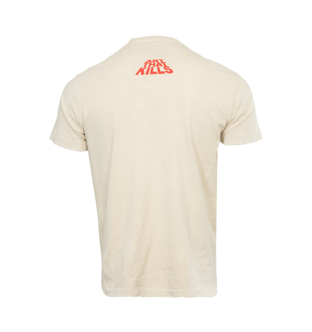 Image 2 of 4 - WHITE - GALLERY DEPT. Whats Next Tee featuring boxy fit, crew neckline, short sleeves, straight hem and screen-printed branding. 100% cotton. 