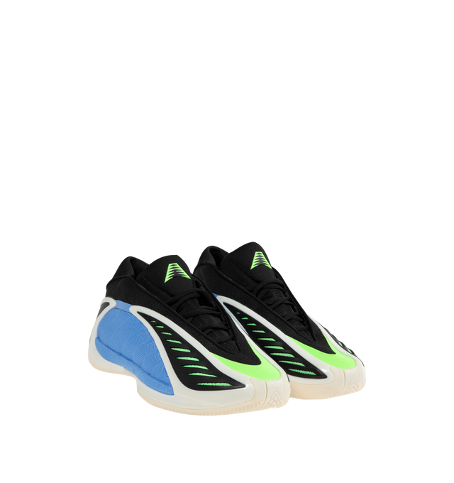Image 2 of 5 - BLUE - ADIDAS Anthony Edwards 2 Sneaker featuring regular fit, lace closure, synthetic and textile upper, BOOST and Lightstrike, rubber outsole and textile lining. 