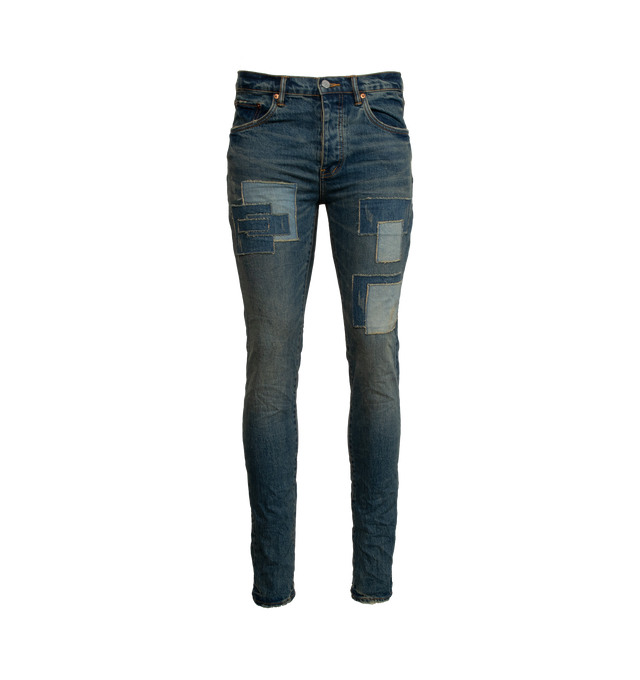 VINTAGE SQUARE PATCH JEANS