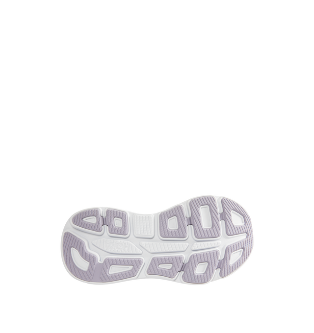 Image 4 of 5 - PURPLE - HOKA W Bondi 9 Sneaker featuring performance mesh upper, cushioned collar and tongue, removable contoured insole, supportive midsole, textile lining, lace-up closure, round toe and rubber sole. 