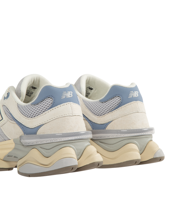 Image 3 of 5 - BLUE - NEW BALANCE U9060V1 Sneaker featuring lace-up style, removable, cushioned insole with arch support, ABZORB impact-resistant foam sole cushions from heel to toe, synthetic and textile upper/synthetic lining/rubber sole. 