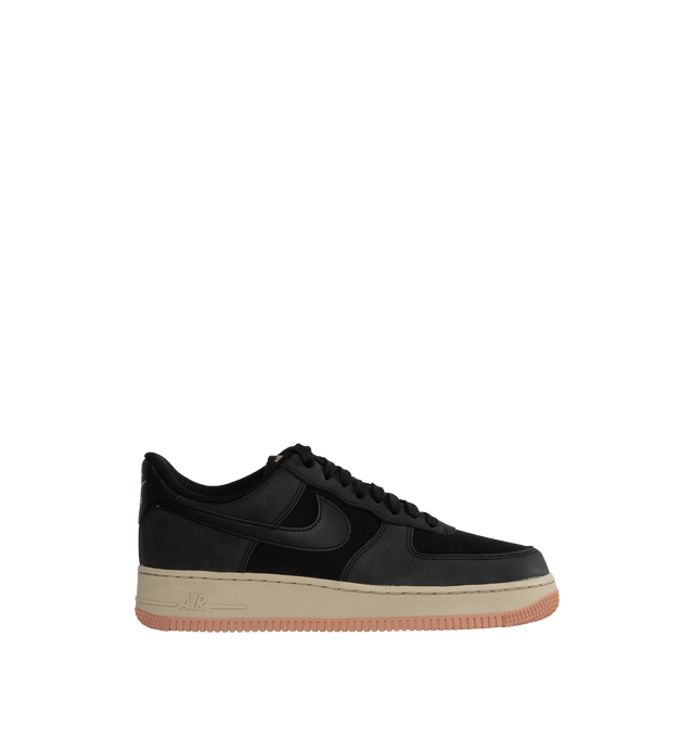 Image 1 of 5 - BLACK - NIKE AIR FORCE 1 07 LX features stitched overlays on the upper, Nike Air cushioning and a padded collar. 