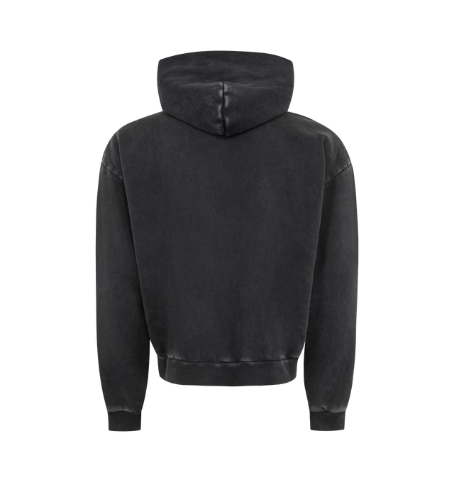 Image 2 of 2 - BLACK - MARKET Yellow Panther Graphic Hoodie featuring pullover hooded sweatshirt, front graphic, front pouch pocket, ribbing trims and regular fit. 100% cotton. 