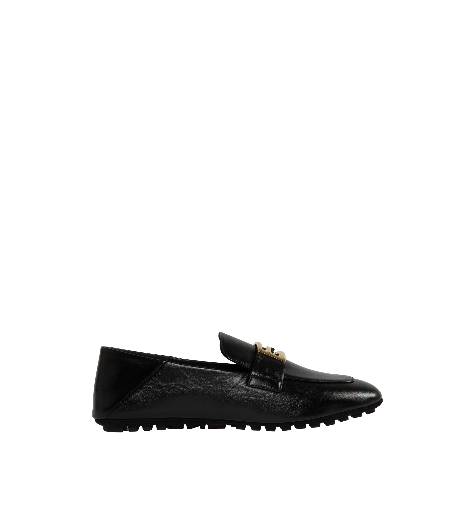 Fendi FF Baguette-motif loafers - Black