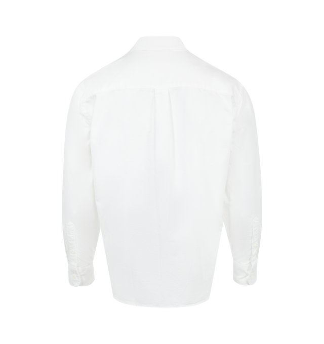 Image 2 of 2 - WHITE - 3SIXTEEN Big Oxford Shirt featuring Mother of pearl buttons, wide chest and shoulders and looser sleeves. 100% cotton. 