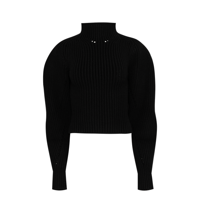 WOOL RIB HIGHNECK SWEATER (WOMENS)