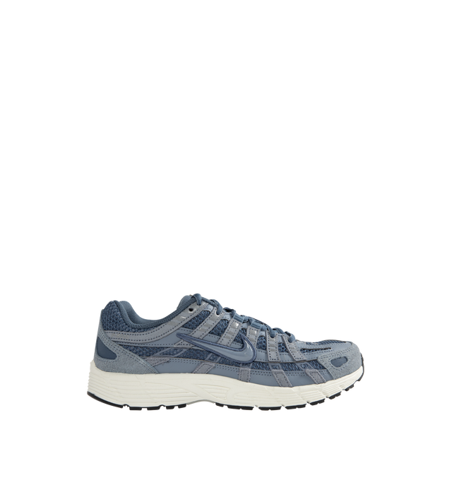 Image 1 of 5 - BLUE - NIKE P-6000 SE Sneaker featuring airy mesh upper has textile and synthetic overlays for added structure, cushioned insole delivers a comfortable underfoot feel and rubber outsole provides durable traction. 