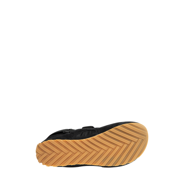 Image 4 of 5 - BLACK - BOTTEGA VENETA Orbit Flash Mary Jane Sneaker featuring a mary jane silhouette, lightweight tech mesh and adjustable straps with hook-and-loop closure. Textile and synthetic upper. Textile lining. Rubber sole. Made in Italy. 