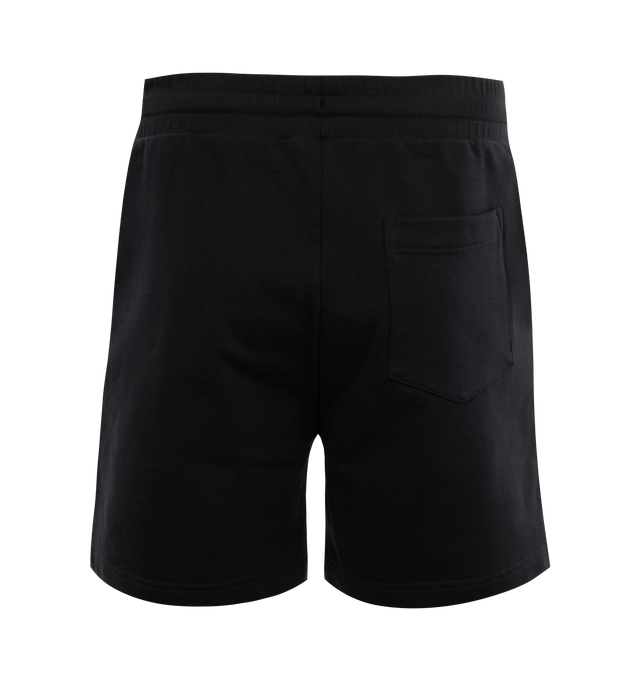 Image 2 of 3 - BLACK - CASABLANCA Gradient L'Arche Sweatshorts featuring elasticated waistband, gold-tipped drawstring fastening, side pockets and a back pocket. 100% organic cotton. 