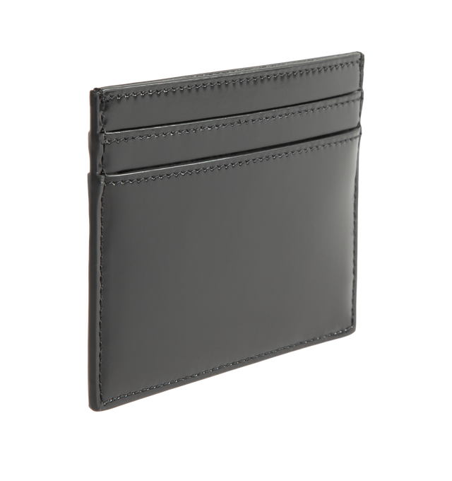Image 2 of 3 - BLACK - Saint Laurent Mens Card Holder is crafted from leather. Features multiple card slots and gold-tone hardware. Dimensions: 10.5  7.5 cm. Main Material: Leather; Hardware: Gold-Tone Metal. Made in Italy. 