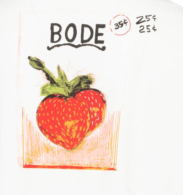Image 4 of 4 - WHITE - BODE Best Beds Tee featuring crew neck, short sleeves and printd on front and back. 100% cotton. Made in Portugal. 