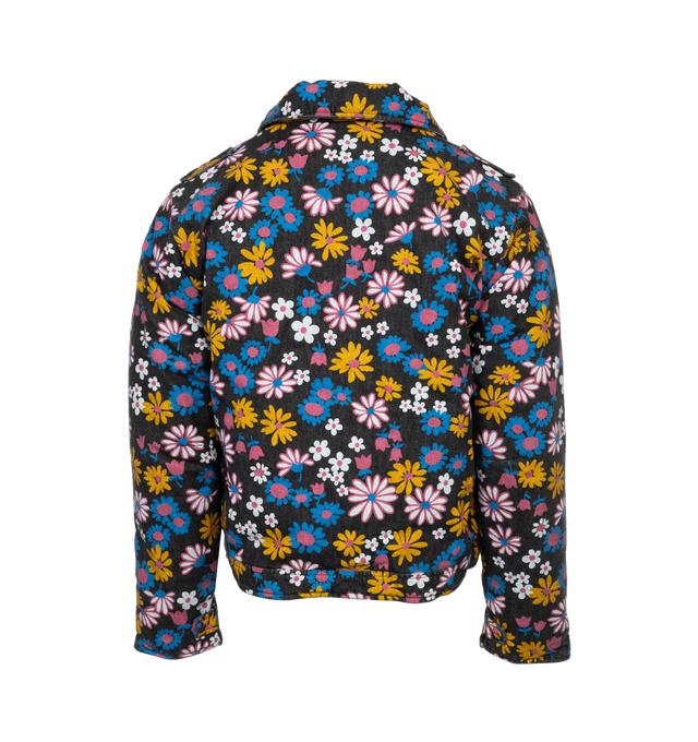 Image 2 of 3 - MULTI - ERL UNISEX PRINTED PADDED JACKET has a boxy-fit. Jacket features popper fastenings at front, straight-point collar, popper-fastened cuffs, flap pocket at chest, two slip pockets at front and is padded. 100% cotton; filling 100% polyester. 