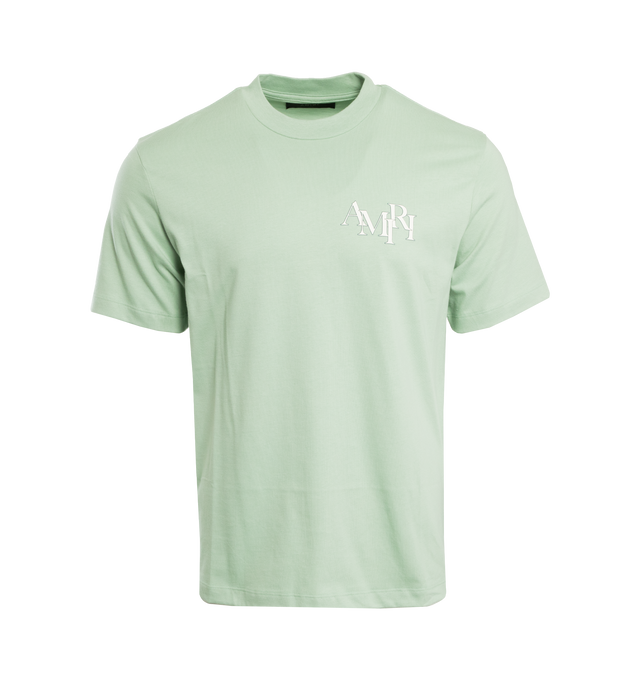 Amiri Green staggered T-shirt for Men