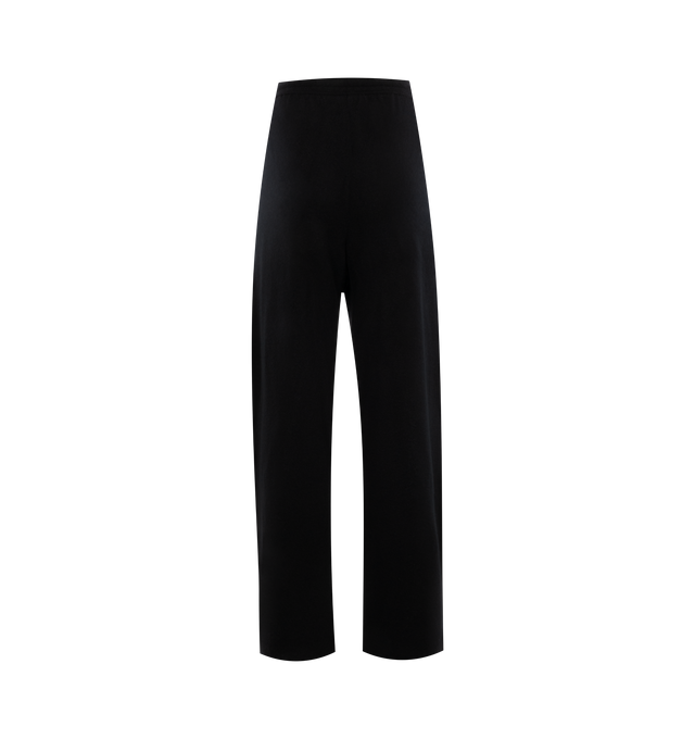 Image 2 of 3 - BLACK - THE ROW Hayat Pant featuring ankle-length, mid-rise pant in brushed cashmere with tapered leg and elasticated waistband. 100% cashmere. Made in Italy. 