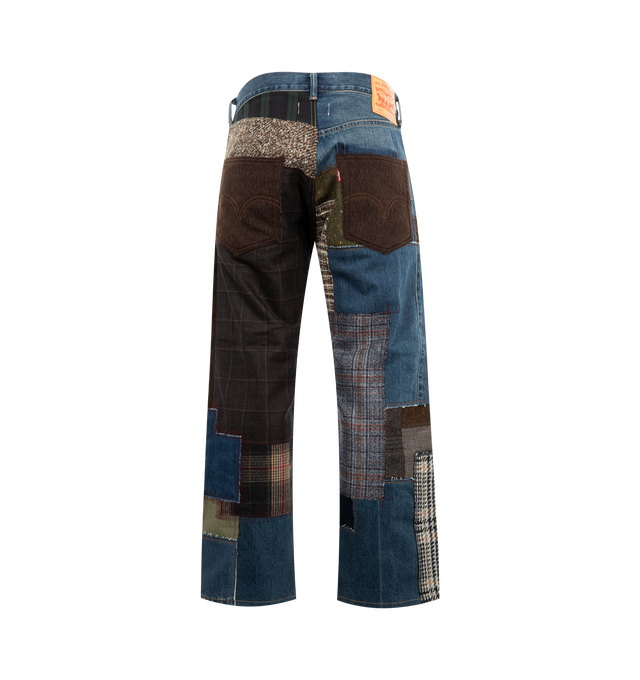 【AAKE】PATCH NON-FADE WIDE DENIM PATCHWORK JEANS (MENS) – HIRSHLEIFERS