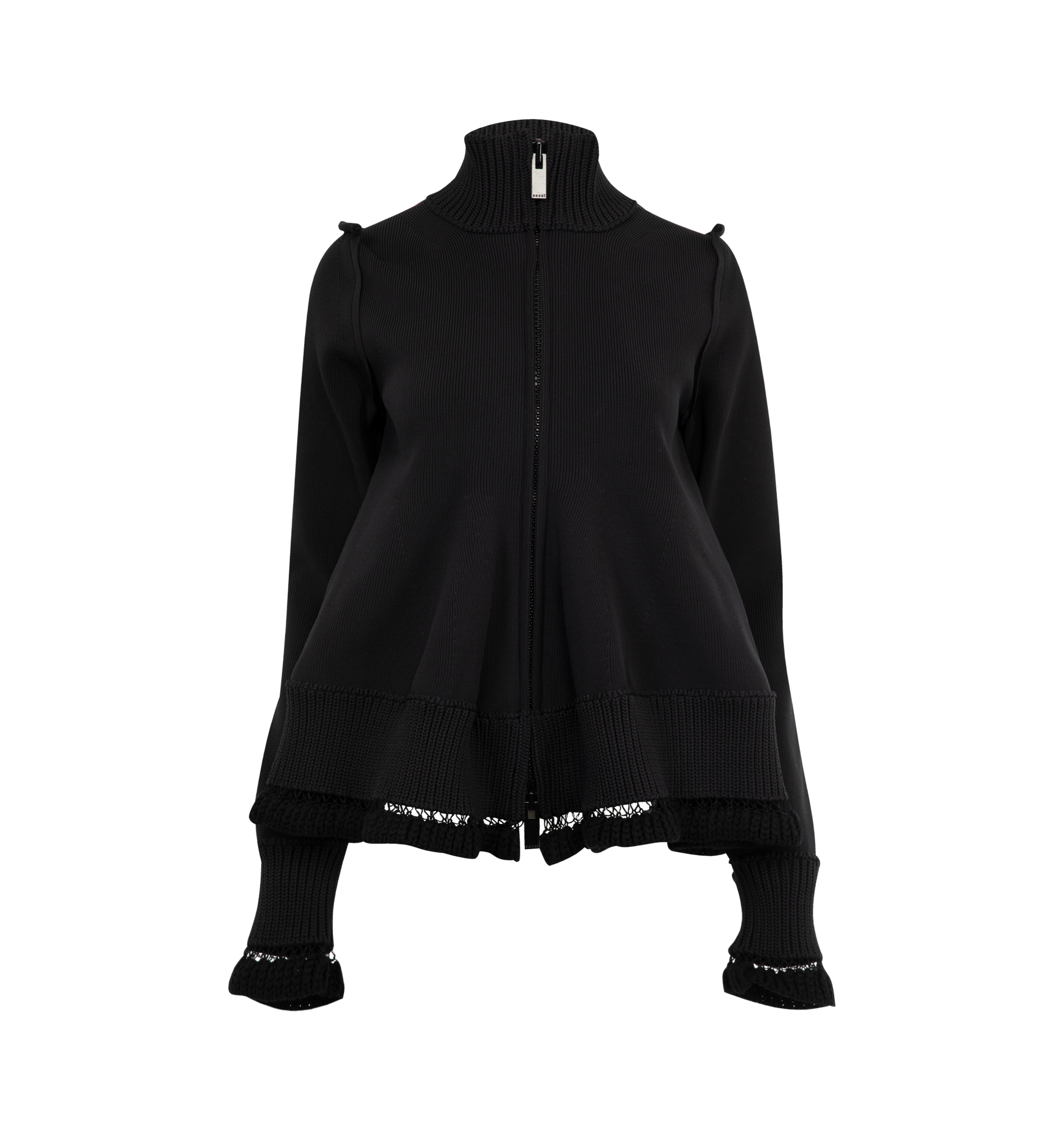 SACAI♢チェック柄のダウンパネルウールベスト SACAI♢チェック柄のダウンパネルウールベスト