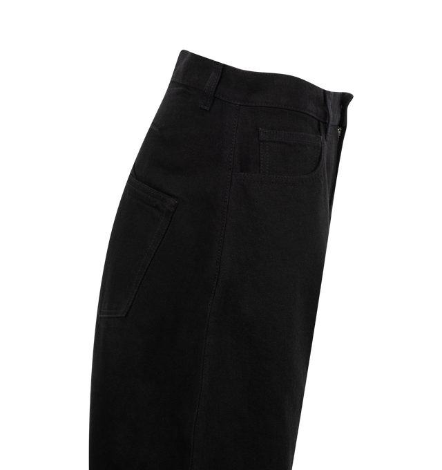 Image 3 of 3 - BLACK - Alaia Round Pants are a 5-pocket style with a rounded silhouette and a high waist. Made in Italy.  