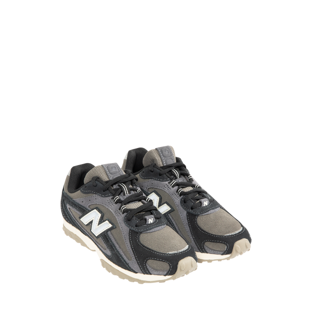 Image 2 of 5 - BLACK - NEW BALANCE 204L Sneaker featuring multi-piece upper with embossed overlay, screen-printed graphics along the saddle, distinctive outsole with 2000s-inspired strike path and 70s-influenced tread pattern, double-stacked suede 'N' logo and lace up closure. Premium suede upper. EVA outsole. 