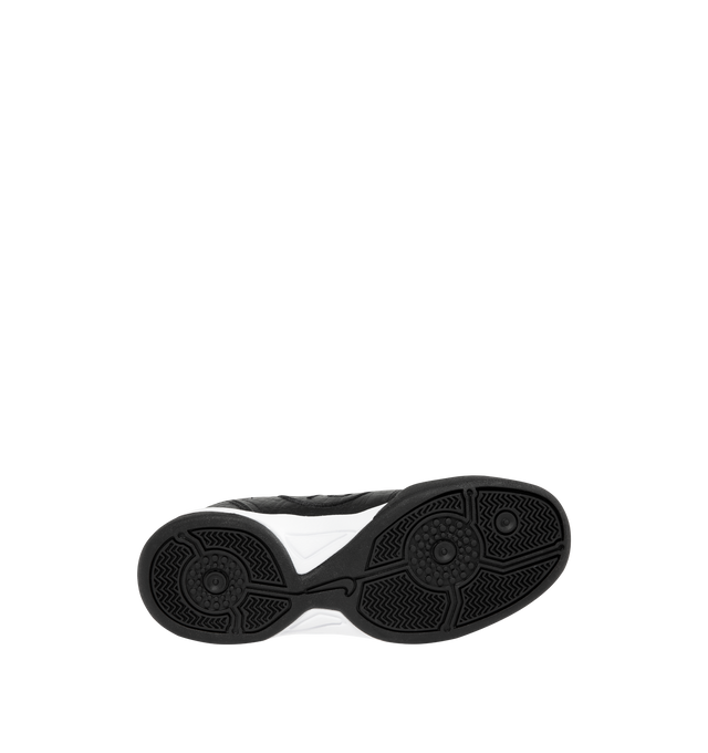 Image 4 of 5 - BLACK - NIKE Total 90 Sneaker featuring authentic soccer style, leather and textiles construction, asymmetrical lacing, flat rubber sole, Total 90 logos on each side and rubber outsole. 
