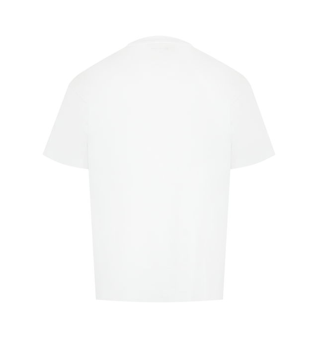 Image 2 of 2 - WHITE - CARHARTT WIP Barbwire C T-Shirt featuring a loose fit, midweight cotton jersey, graphic print on chest, short sleeves and crew neck. 100% cotton. 
