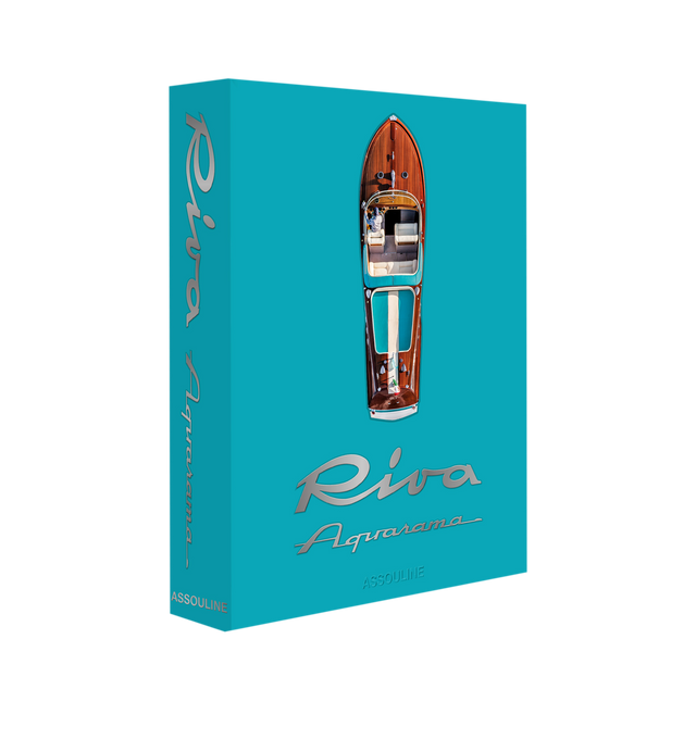 Image 1 of 6 - BLUE - Assouline Riva Aquarama is a luxury coffee table book that celebrates the timeless elegance, engineering, and enduring legacy of Carlo Riva's iconic wooden speedboat through captivating photography and engaging storytelling. Written by Michael Verdon, this handcrafted Ultimate Collection volume commemorates the 60th anniversary of the legendary Aquarama, exploring its unmistakable Italian design, celebrated craftsmanship, and status as one of the world's most coveted luxury boats. Pres 