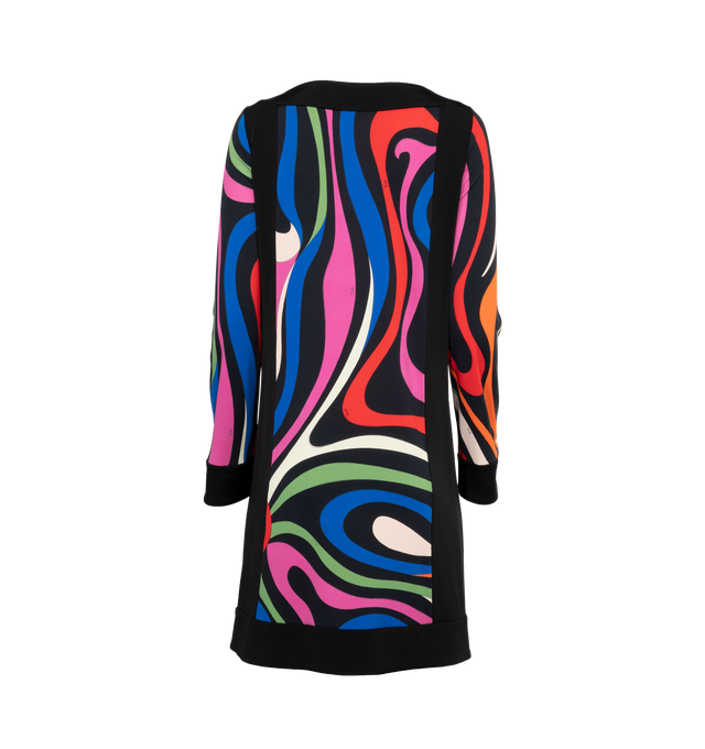 MULTI - PUCCI Printed Stretch Jersey Mini Dress featuring multicolored stretch-jersey, slips on and pattern throughout. 95% viscose, 5% elastane.