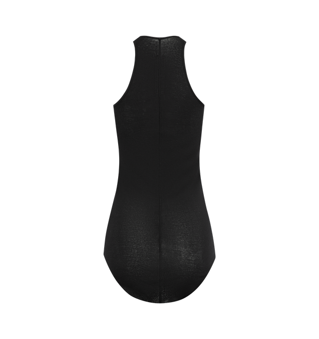 Image 2 of 2 - BLACK - RICK OWENS Bodysuit featuring a round neckline, fitted design and racerback. 100% cotton.  