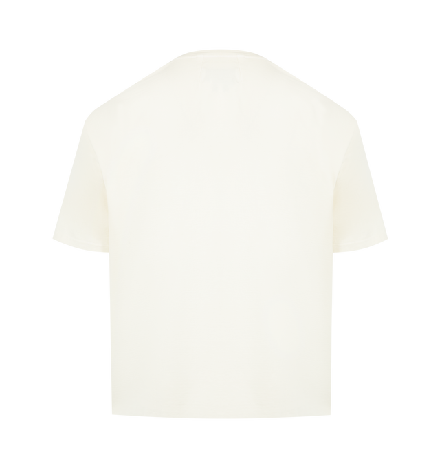 Image 2 of 2 - WHITE - RHUDE Thousand Palms T-shirt featuring graphic print on front, jersey cotton, crewneck, short sleeves and pulls over. 100% cotton. Made in USA. 