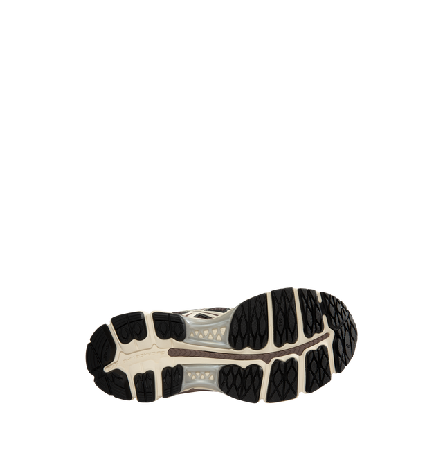 Image 4 of 5 - BROWN - Asics Men's Gel-Kayano 12.1 Sneaker featuring breathable mesh underlays, GEL-NIMBUS17 tooling system, FLUIDRIDE technology, rearfoot and forefoot GEL technology and dope dyed recycled sockliner mesh. Imported from Vietnam. 