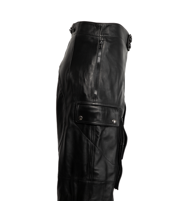 LEATHER CARGO PANTS (WOMENS)