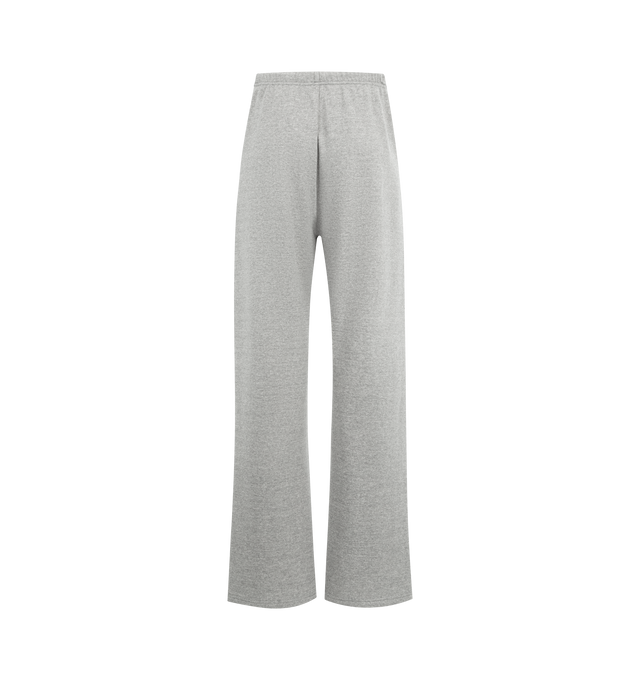 Image 2 of 3 - GREY - THE ROW Kohana Pant featuring relaxed low-rise sweatpant with straight leg, elastic drawstring waist, and side slash pockets. 84% cotton, 16% cashmere. Made in Italy. 