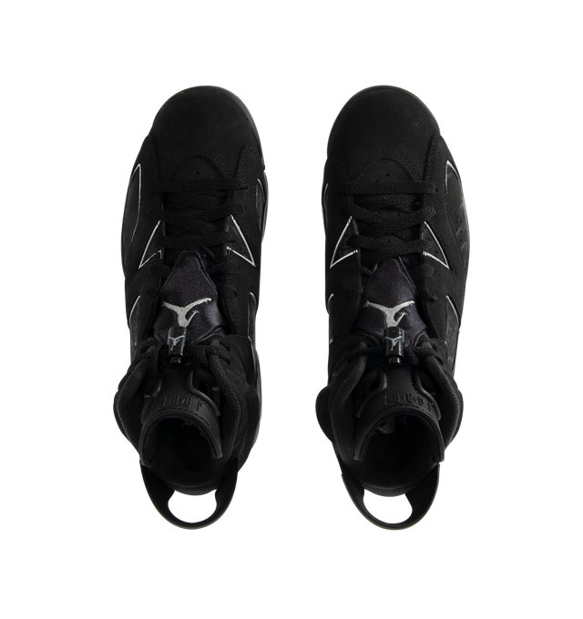 Image 5 of 5 - BLACK - JORDAN Air Jordan 6 Sneaker featuring reflect details, premium leather, foam midsole, Air-Sole units and rubber outsole. 