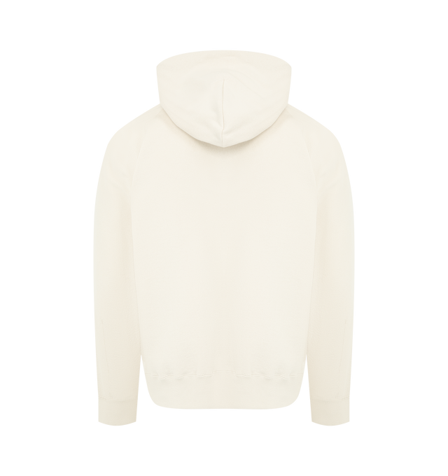 Image 2 of 2 - WHITE - SACAI X CARHARTT Cotton Zip Jacket featuring hood, zip closure, long sleeves, two front pockets, chest zip pocket, contrasting logo patch at the front and straight hem. 100% cotton. Made in Japan. 