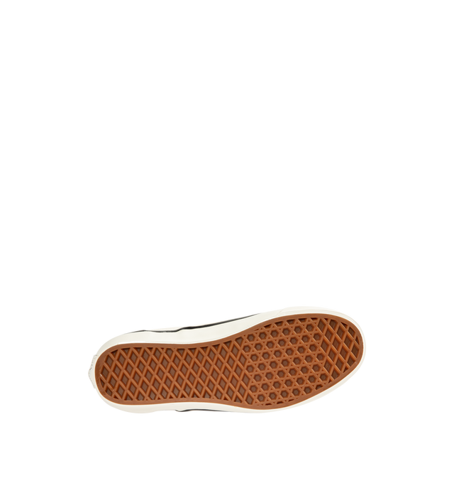 Image 4 of 5 - WHITE - VANS LX Classic Slip On 98 Sneaker featuring padded collar, elastic side panels for easy slip-on and off, higher sidewall with greased finish, foxing tape, Sola Foam ADC insole, signature waffle outsole pattern and vulcanized build. 